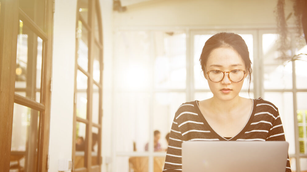 Woman on laptop