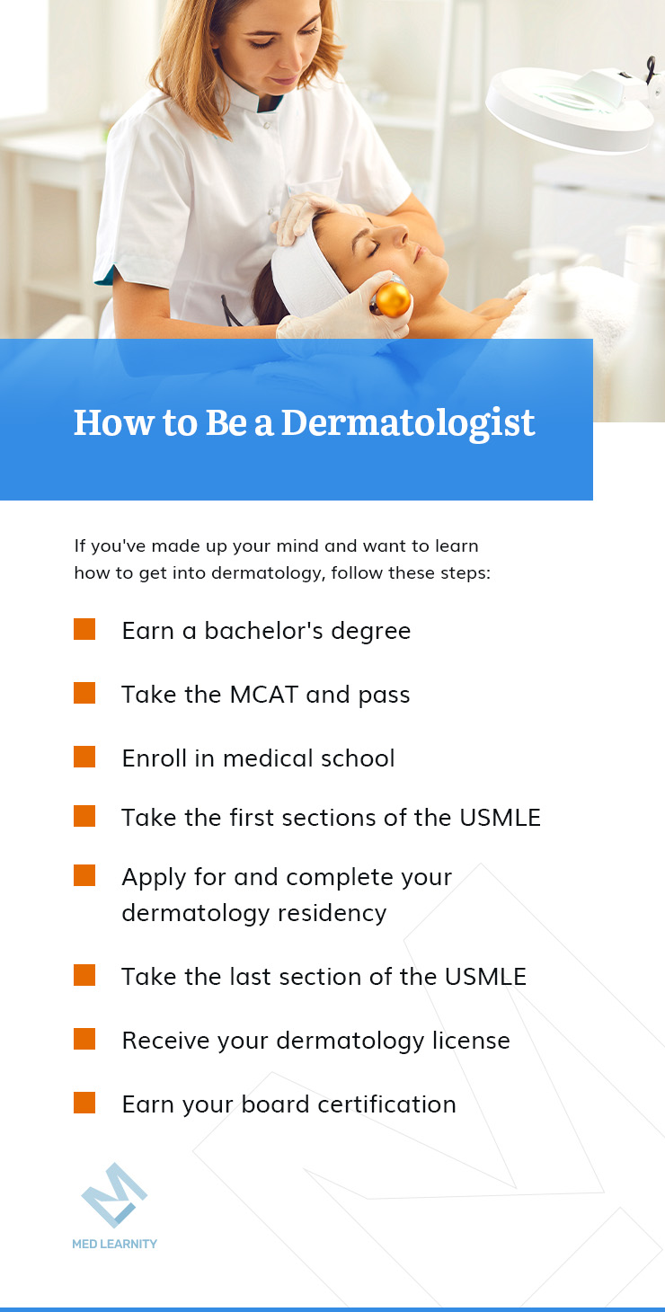 steps to become a dermatologist